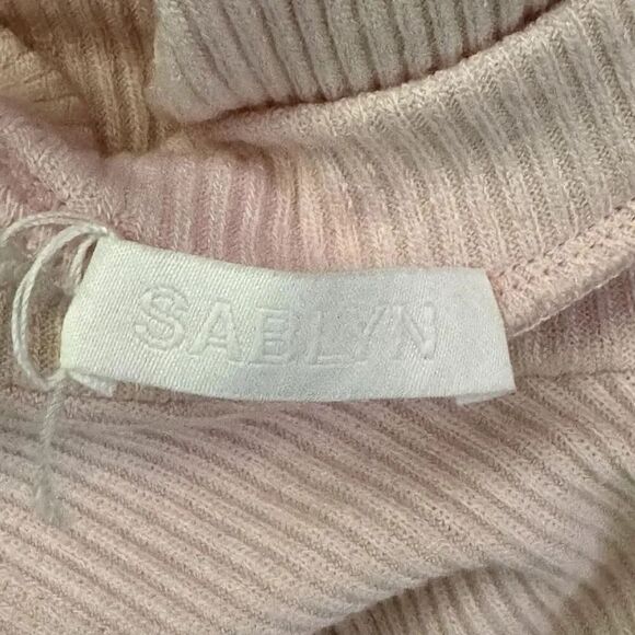 SABYLN size small shell pink ribbed sleeveless maxi dress - Picture 4 of 7